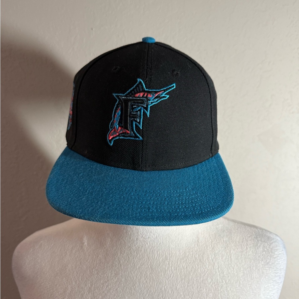 Men’s Blue And Black ‘47 Brand Florida Marling Athleisure Sporty SnapBack Hat